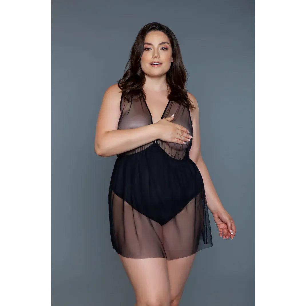 AMIRA BABYDOLL 1X BLK