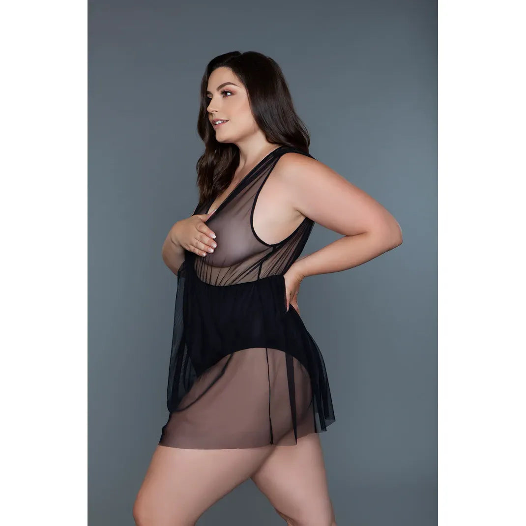 AMIRA BABYDOLL 1X BLK