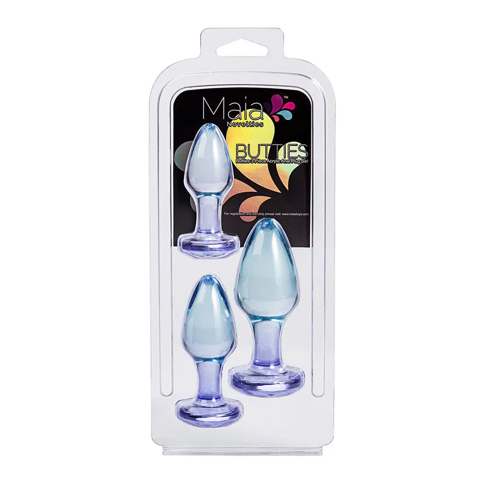 BUTTIES 3pc ACRYLIC PLUG SET