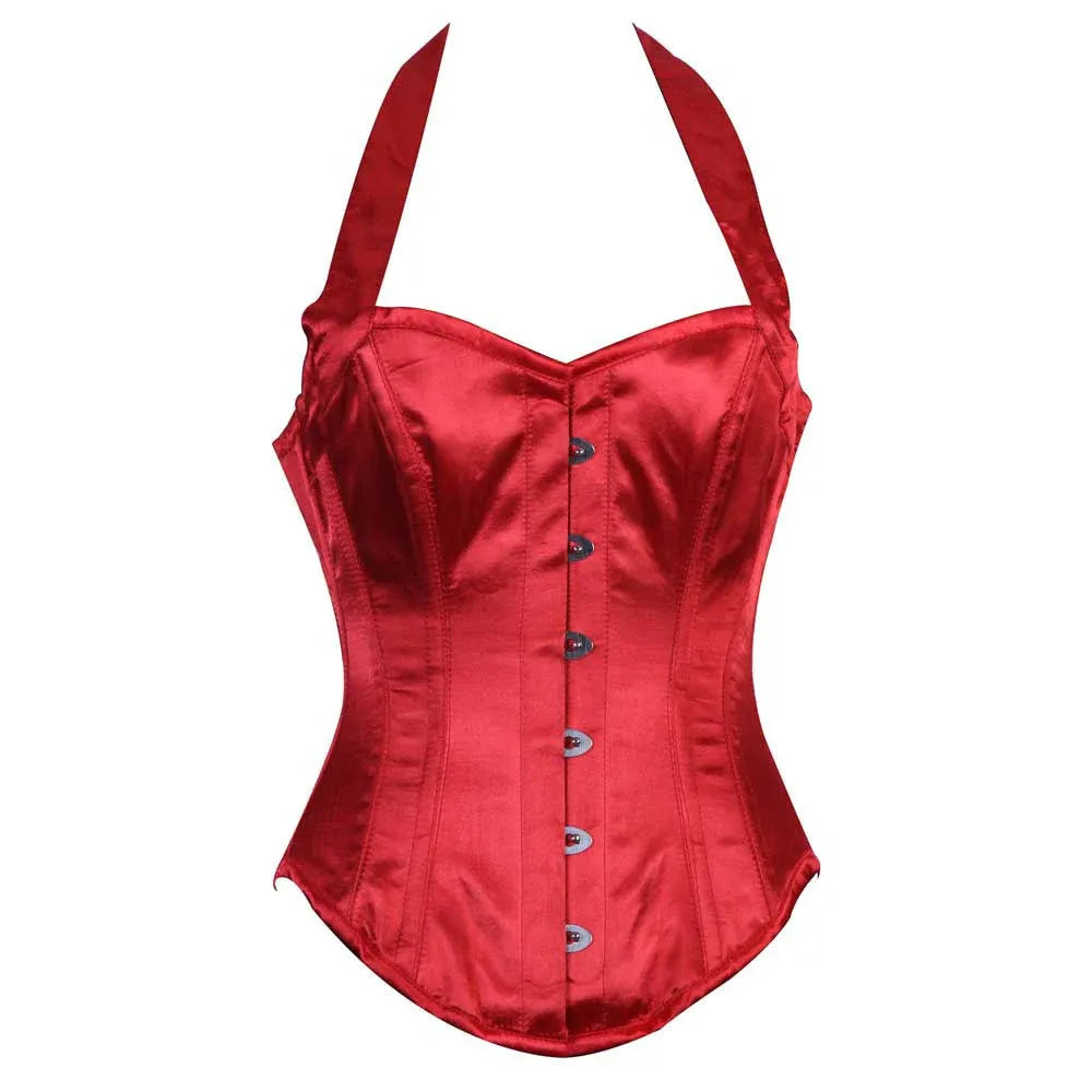 HALTER BUSTIER RED QN