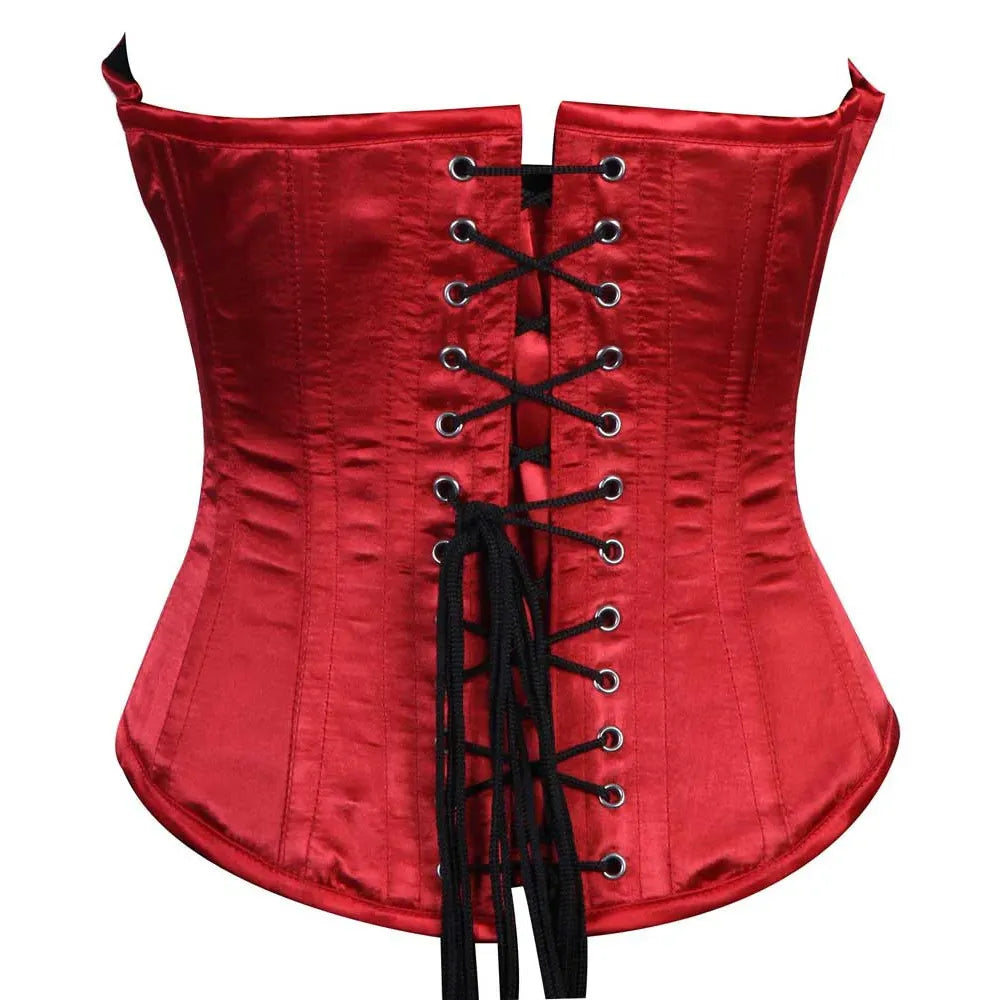 HALTER BUSTIER RED QN