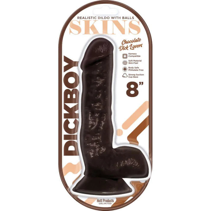DICK BOY SKINS CHCLT LOVERS 8"