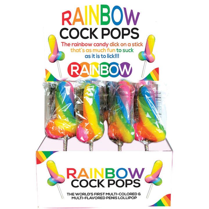RAINBOW COCK PENIS LOLLIPOP (12)