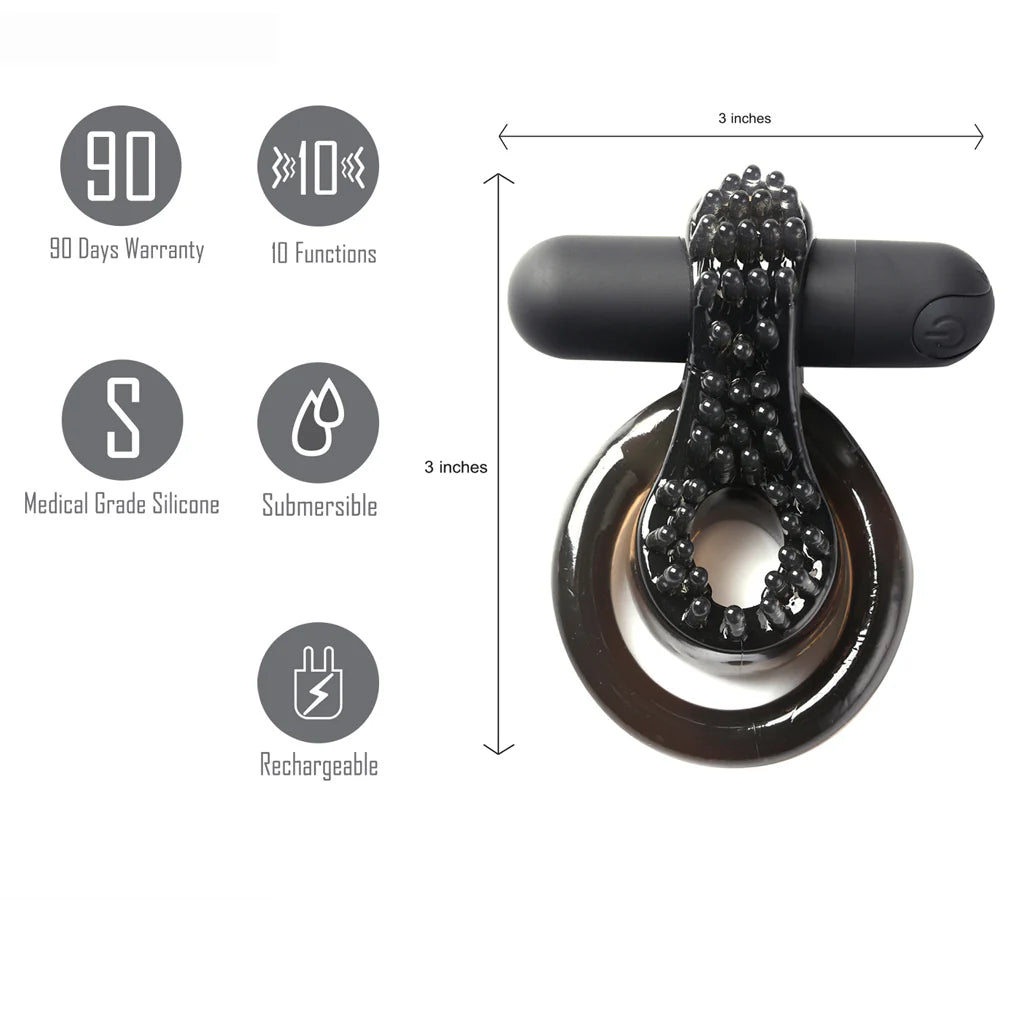 JAGGER DUAL C-RING BLACK VBRTG
