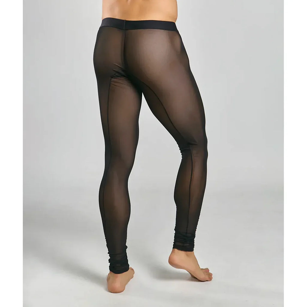 MALE MESH THIGHTS BLK XL