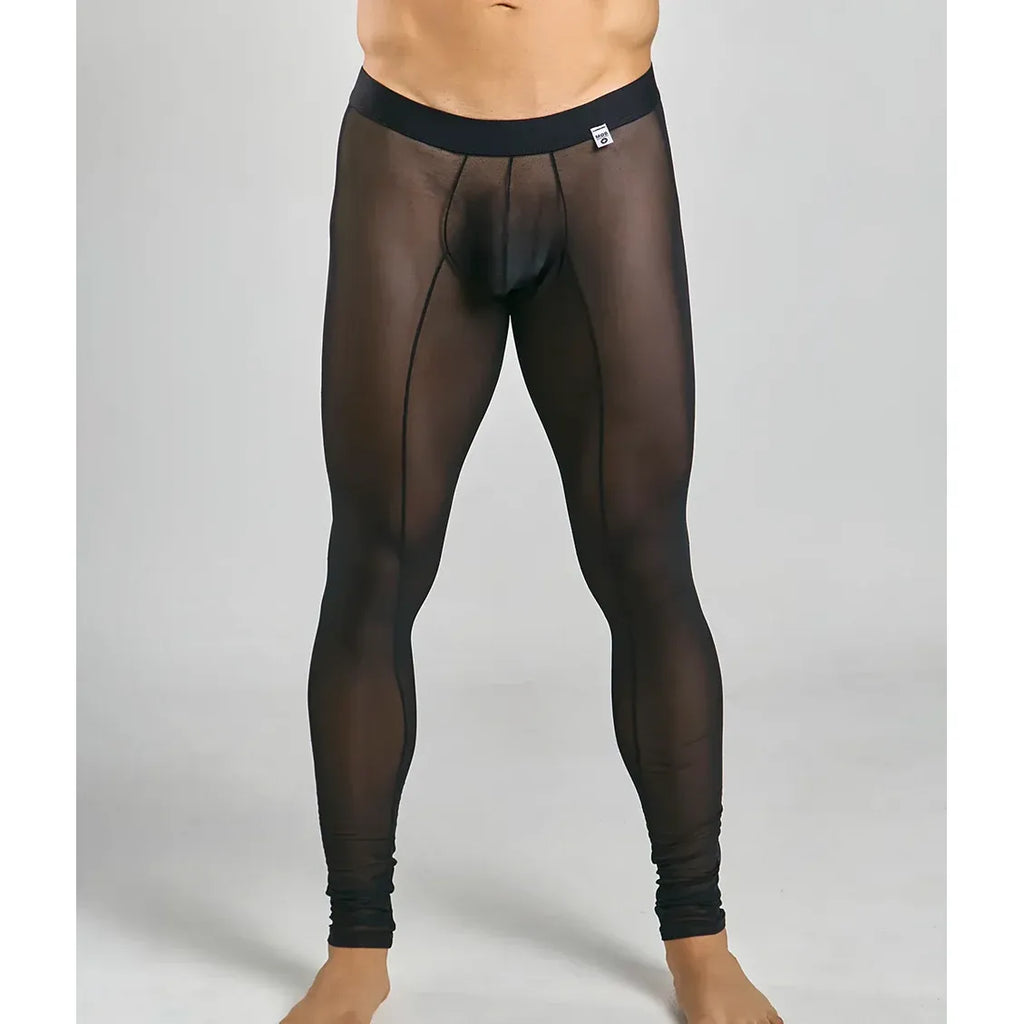 MALE MESH THIGHTS BLK XL
