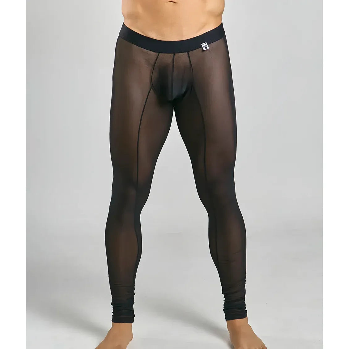 MALE MESH THIGHTS BLK XL