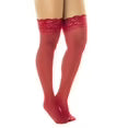 SHEER THIGH HIGH RED OS