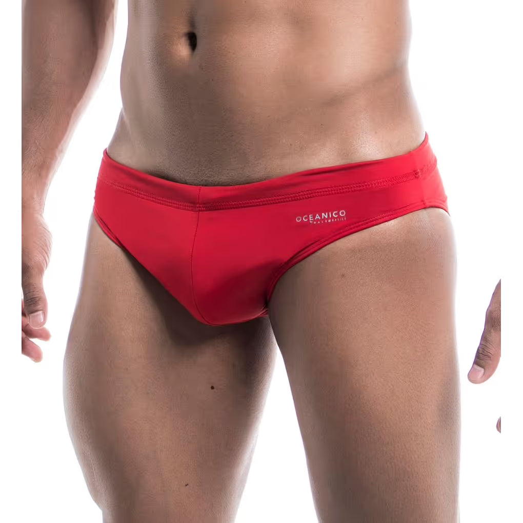 OCEANICO SWIM BRIEF RED MED