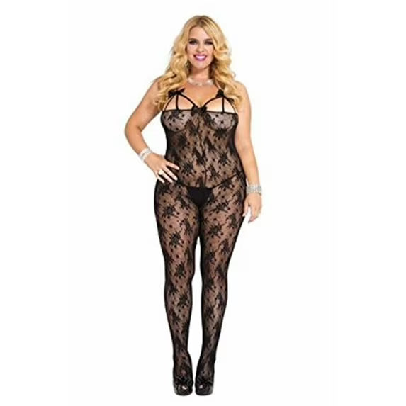 CAP SLVE HOSIERY BDYSTKNG BLK