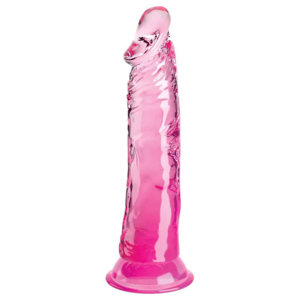 KING COCK CLEAR 8" PINK