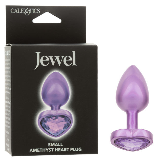 JEWEL HEART PLUG SM AMETHYST