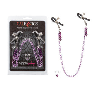 NIPPLE PLAY PRPL CHAIN CLAMPS