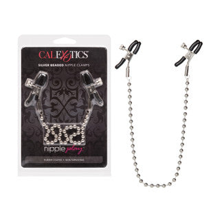 SILVER BEADED NIPPLE CLAMPS