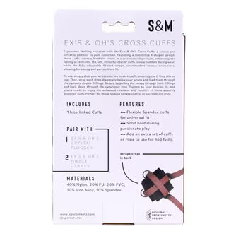 EX'S & OH'S CROSS CUFFS
