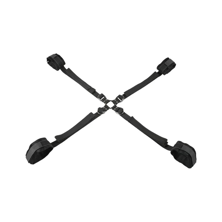 VELVET NOIR HOG TIE/CUFF SET