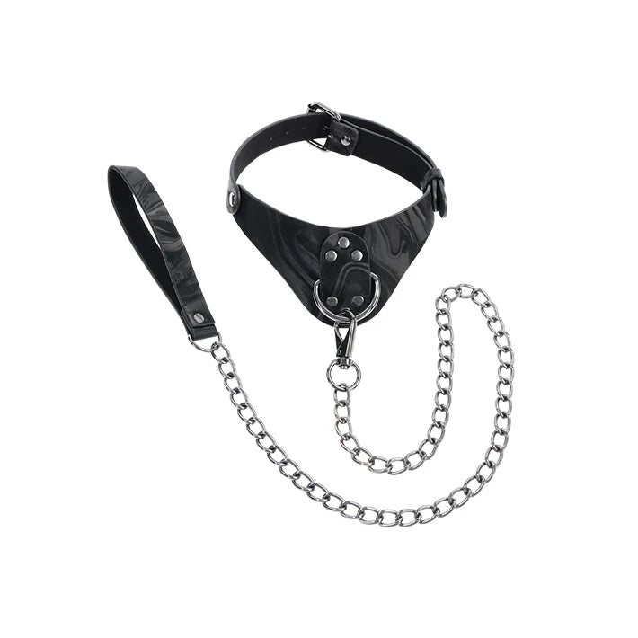 VELVET NOIR COLLAR & LEASH