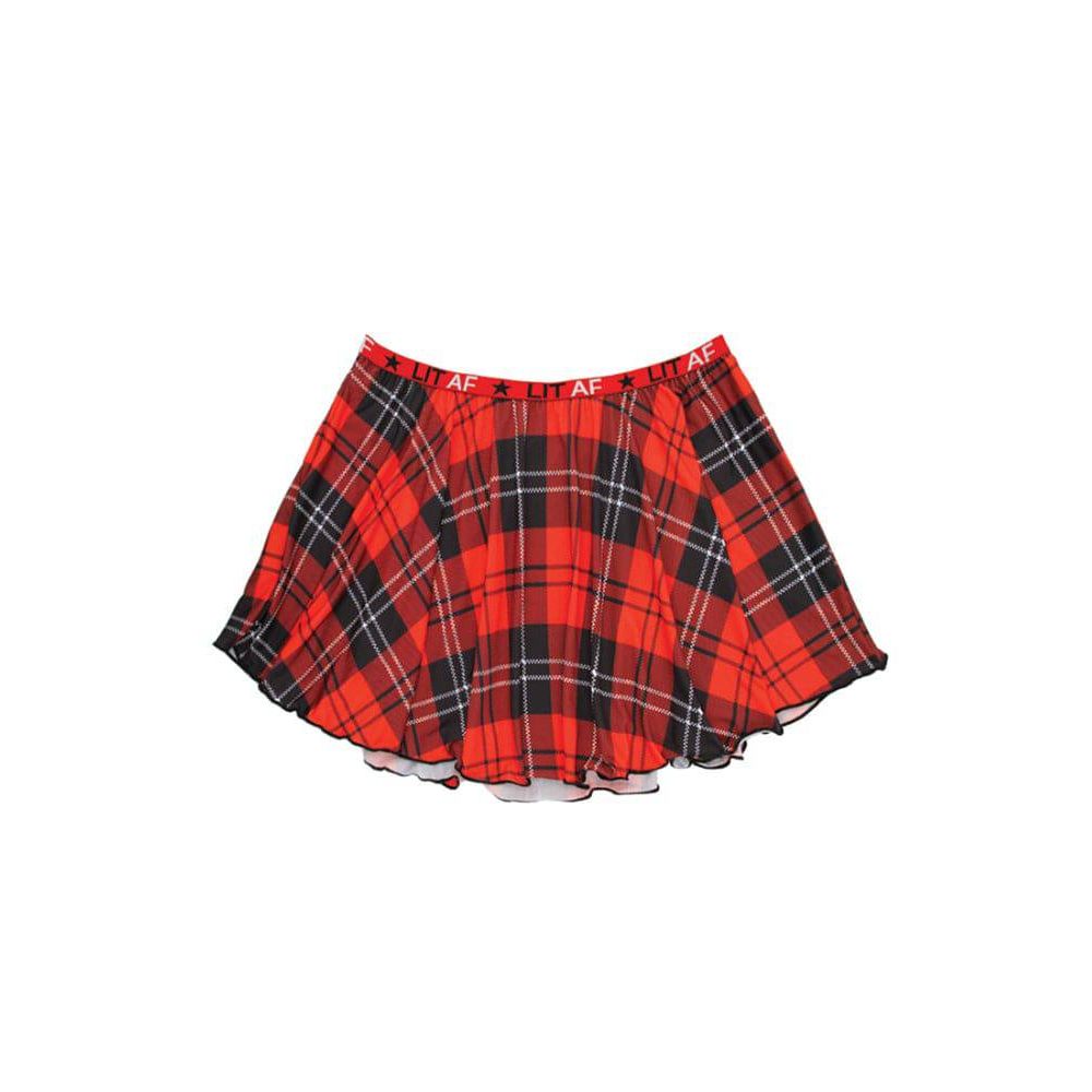 VIBES LIT AF PLAID SET M/L