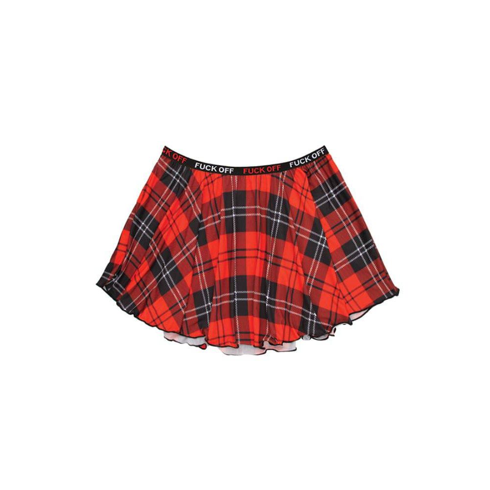 VIBES LIT AF PLAID SKIRT L/XL