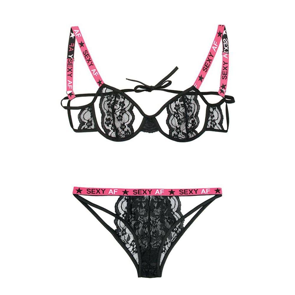 VIBES SEXY CTOUT BRA/PNTY S/M