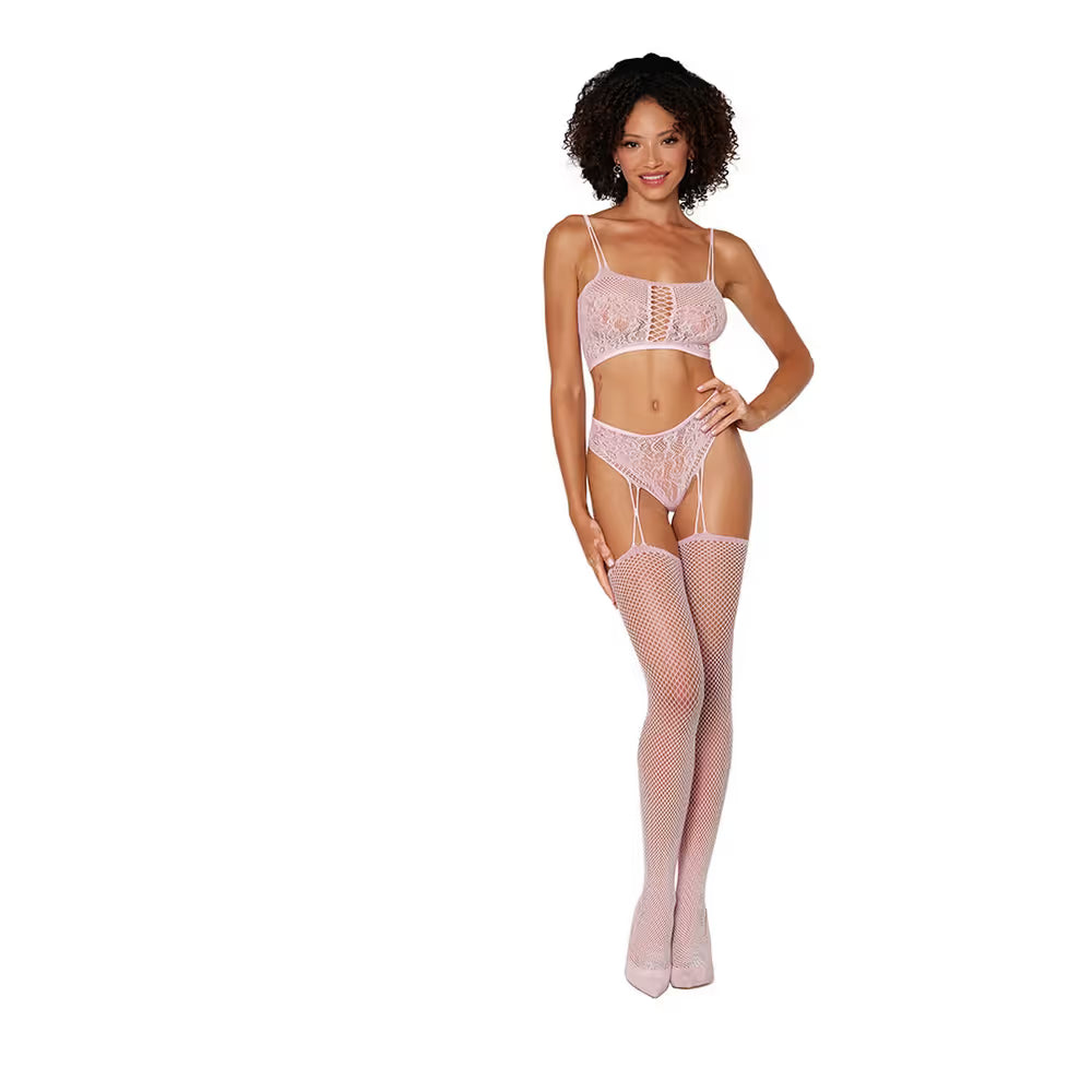 BRALETE & GRTR HOSE DMND PK OS