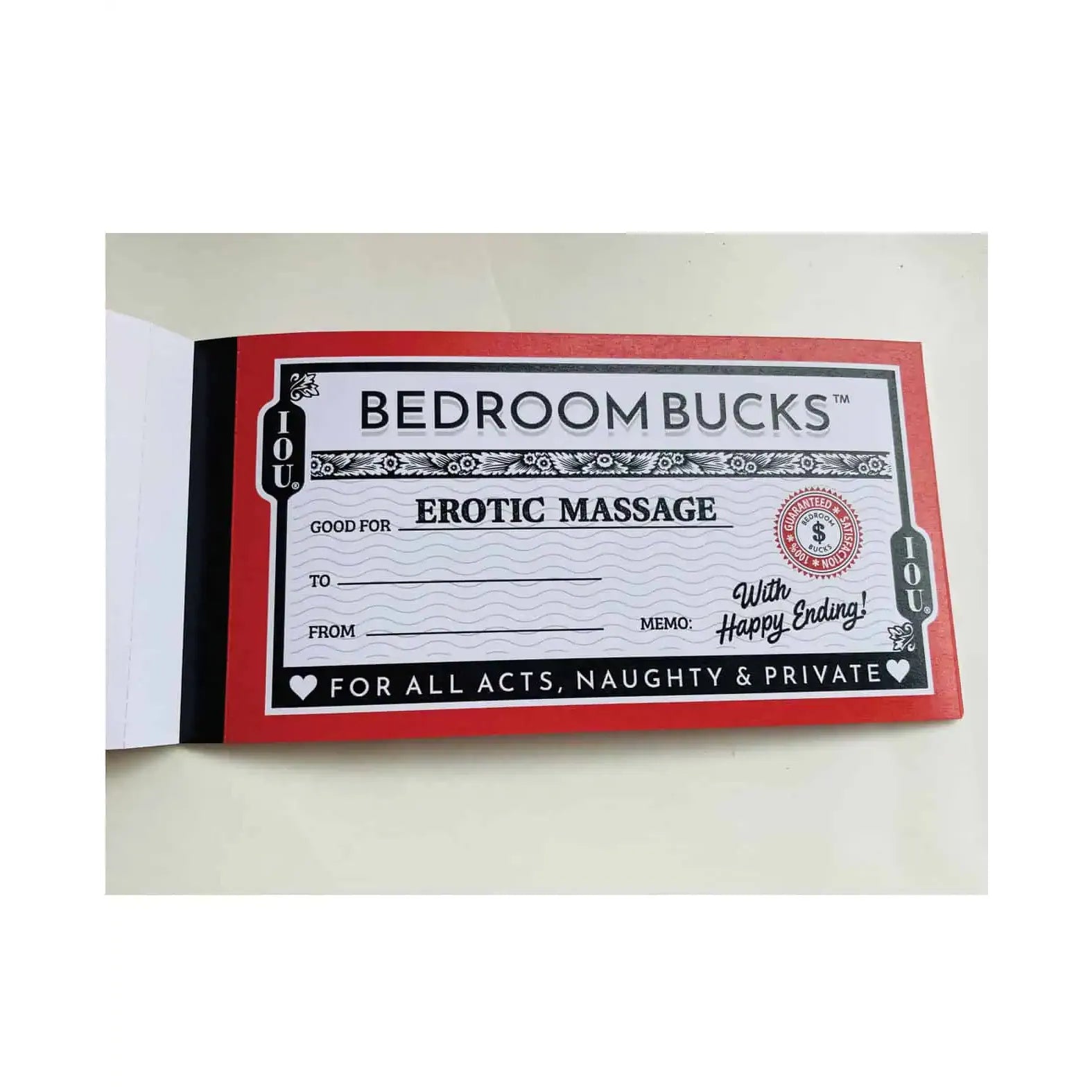 IOU BEDROOM BONDAGE BUCKS
