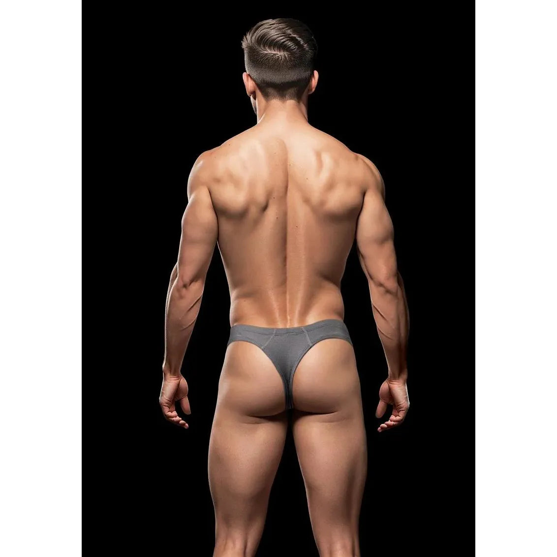 ENVY SEXY SLINKY THONG GRY LXL