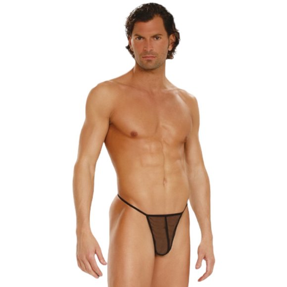 MESH SPNDX BLK SM MEN'S THNG
