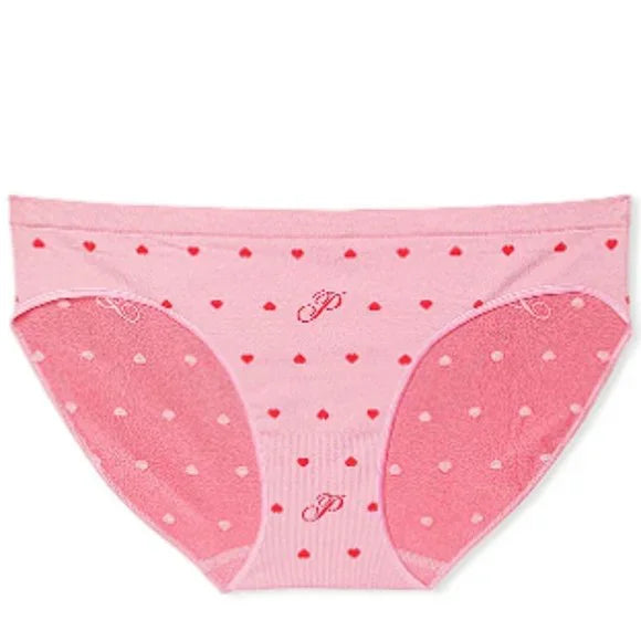 SMLSS BIKINI PNY W HRTS PNK Q