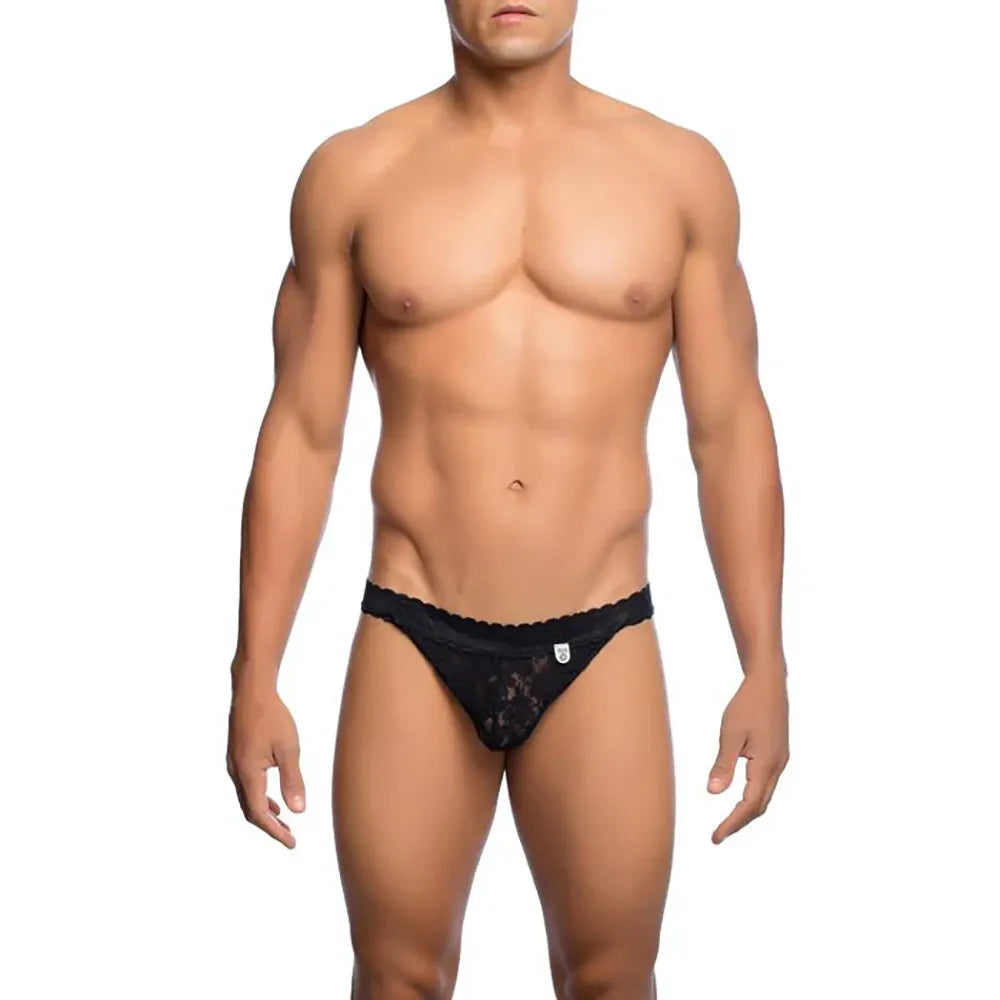 LACE JOCKSTRAP L/XL BLACK