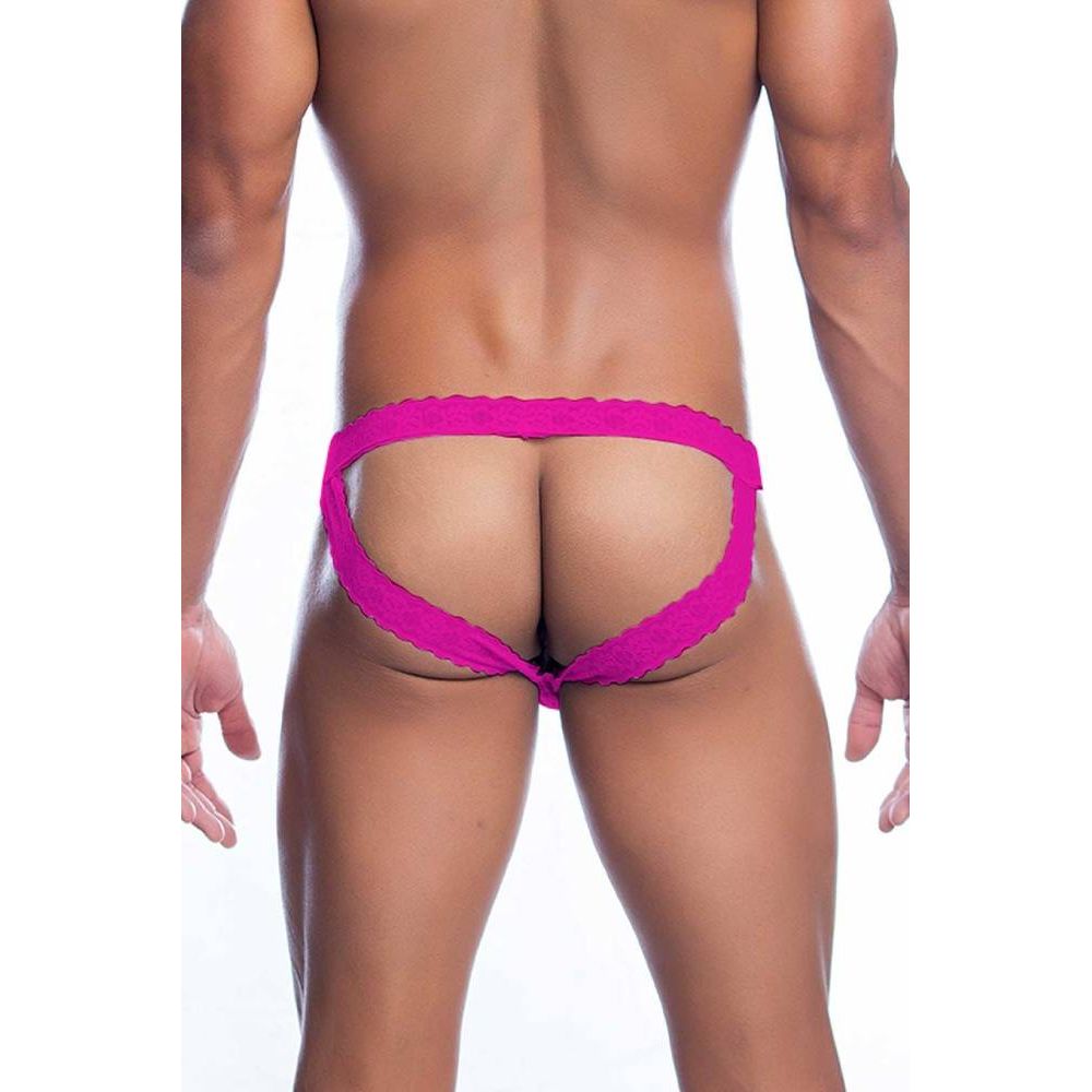 MALE LACE JCKSTRP S/M HT PNK