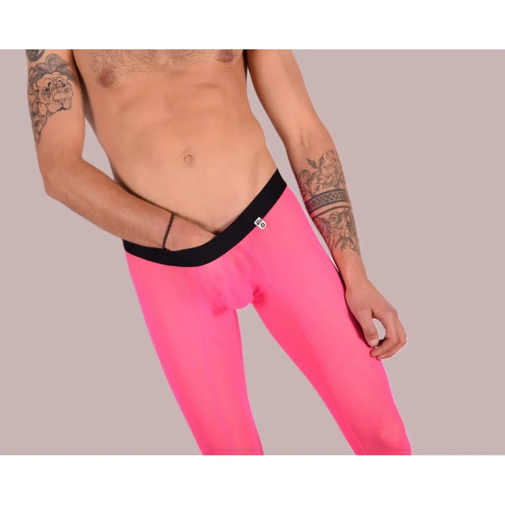 MALE MESH THIGHTS HT PNK XL