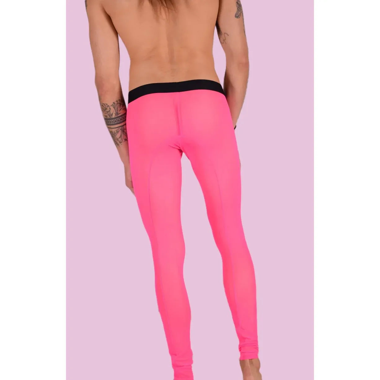 MALE MESH THIGHTS HT PNK SM