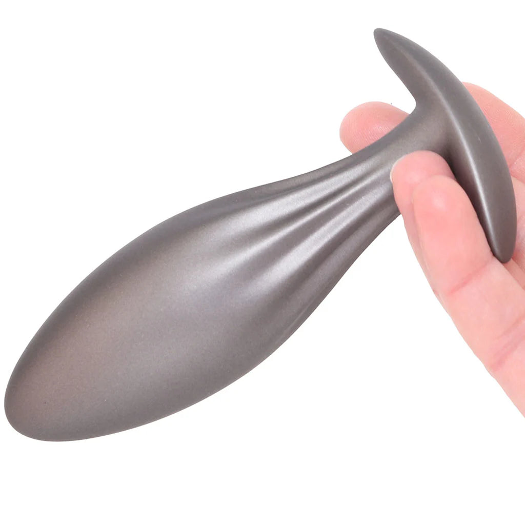OUCH! OVAL PLUG GUN MTL SLCN