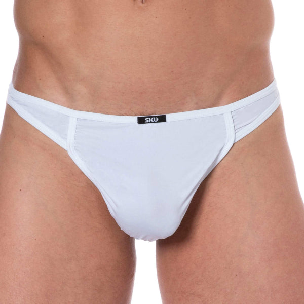 MCRFBR THONG WHT PNSTRPS L/XL
