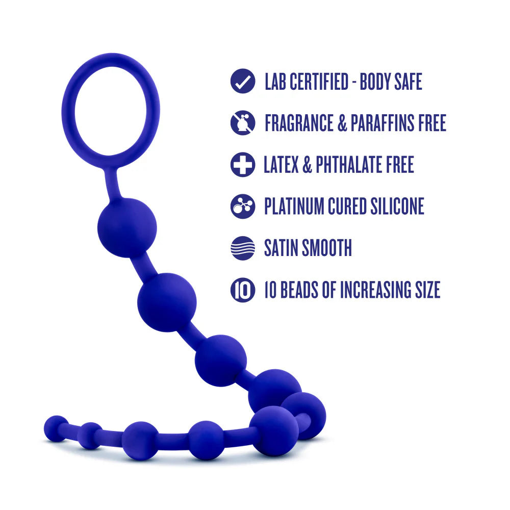 LUXE 10 BEADS INDIGO SLCN