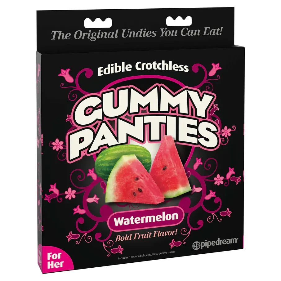 GUMMY CROTCHLESS PANTIES WATERMELON