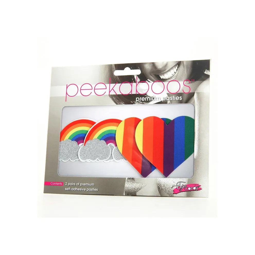 PRIDE GLITTER RAINBWS & HEARTS