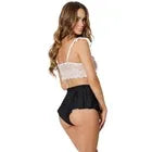 CROP TOP & SHORTS BLK OS