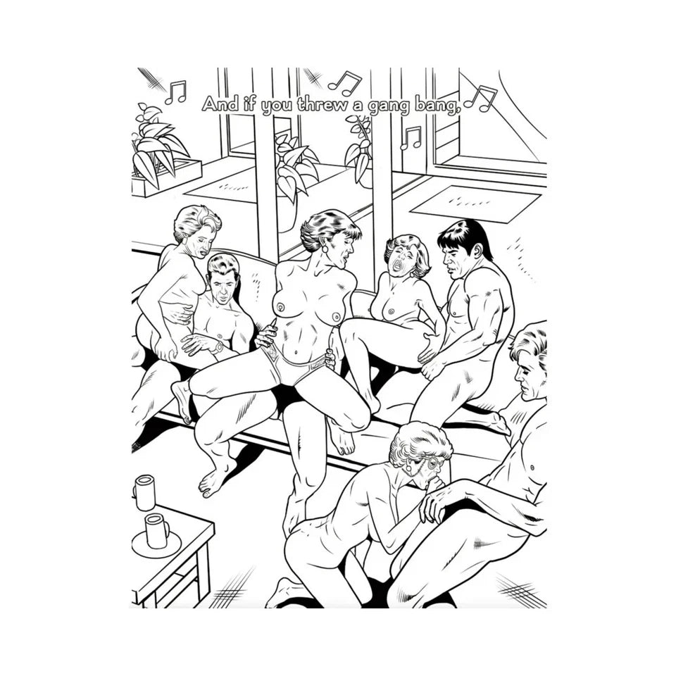GOLDEN GILF'S COLORING BK