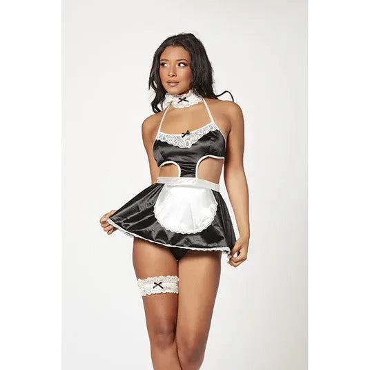 STRETCH LACE 4pc MAID SET
