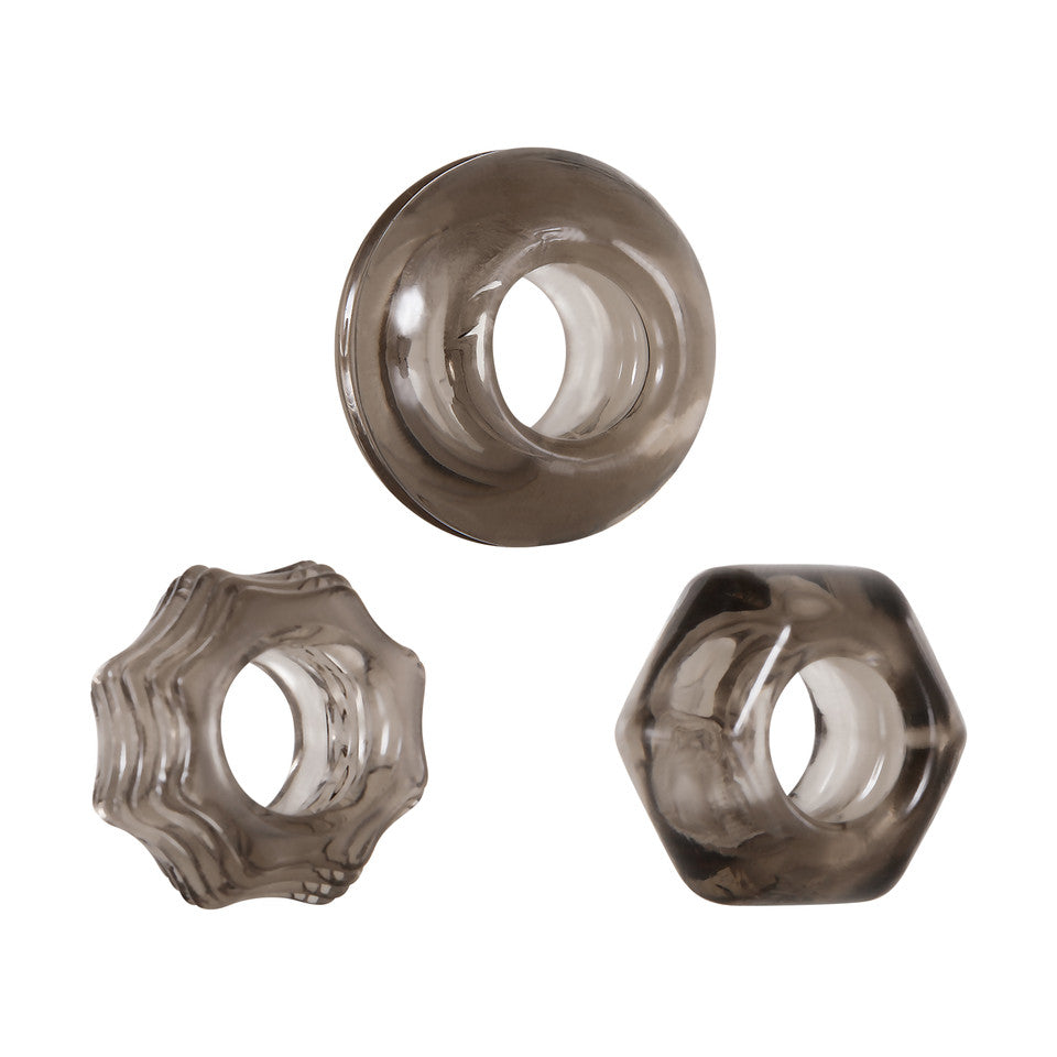 TRIPLE THICK 3pc C-RING SMOKE